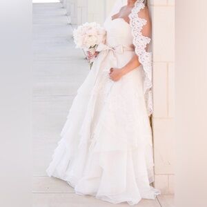 Elegant White Lace Wedding Dress - Jasmine Couture